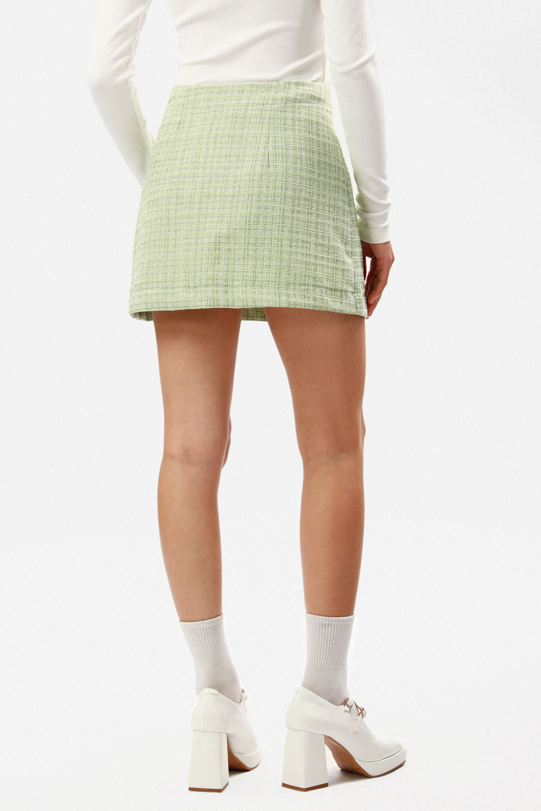 ★E.B.M★ Tweed Mini Skirt EMO4WSK040 Tweed Mini Skirt: Women's Designer Bottoms | Tory Burch